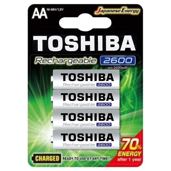 Batteria Stilo Ricaricabili 2600mAh 4pz